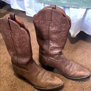 Brown Leather Cowboy Boots